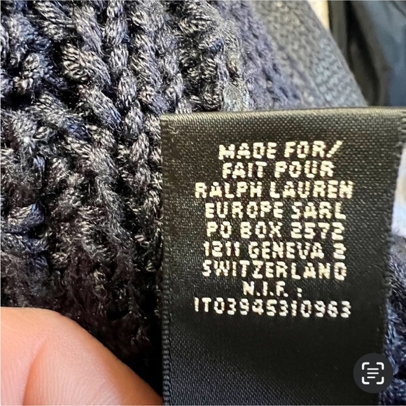 RALPH LAUREN 100% SILK BLACK LABEL CABLE KNIT
CARDIGAN - Picture 6 of 8